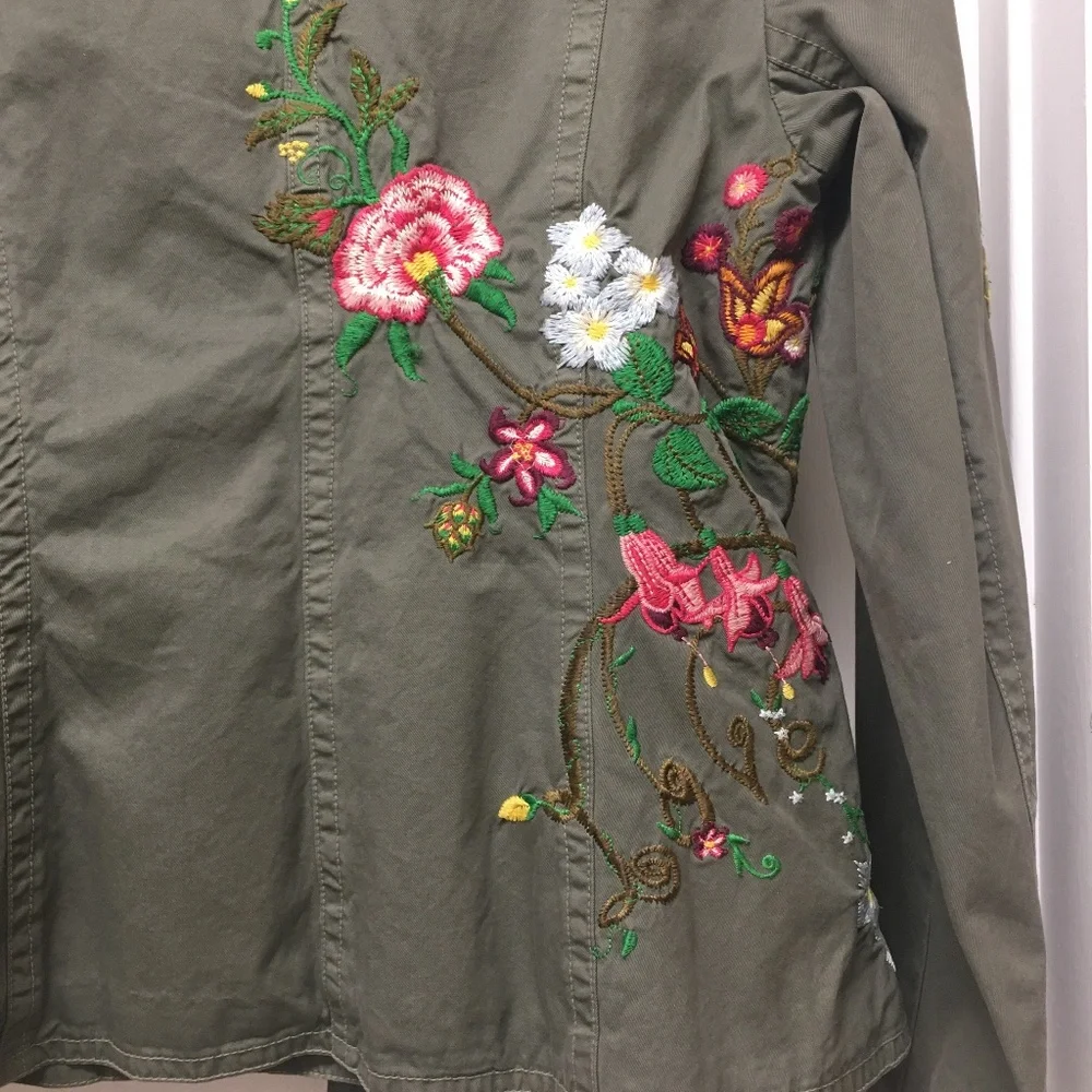 JOHNNY WAS JWLA Jacket Embroidered Trim - Picture 12 of 13